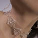 Silver Choker and Earrings set with Freshwater Pearls and Swarkovski Crystal